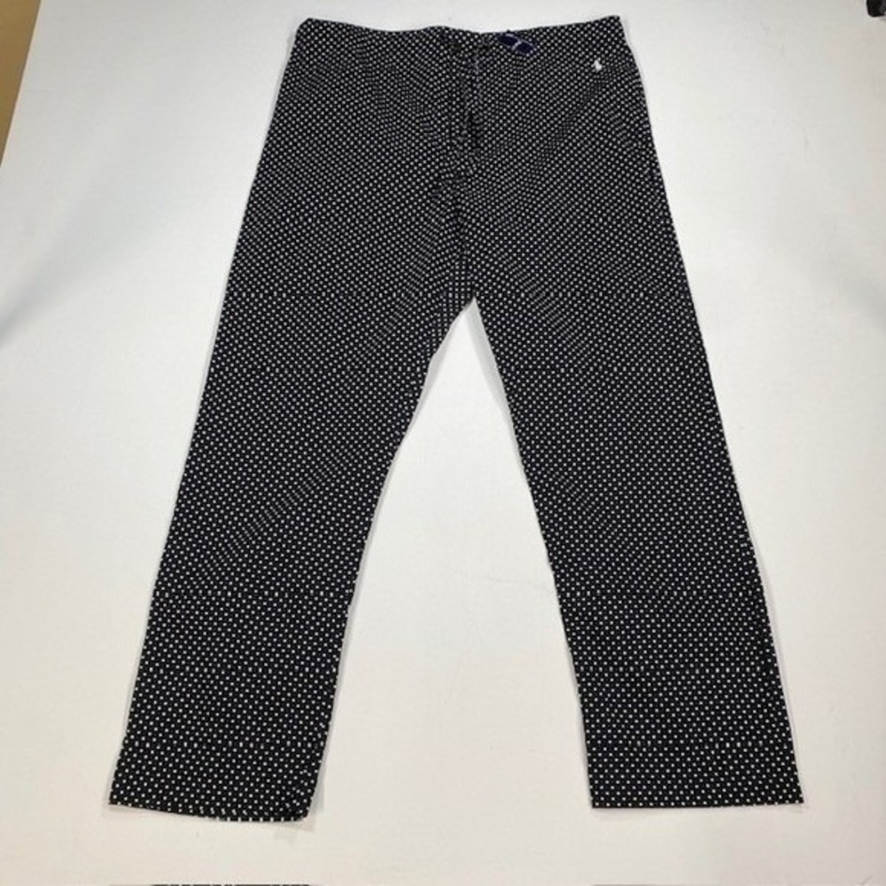 Polo Ralph Lauren Polka‎ Dot Pajama Pants Small Black White Lounge